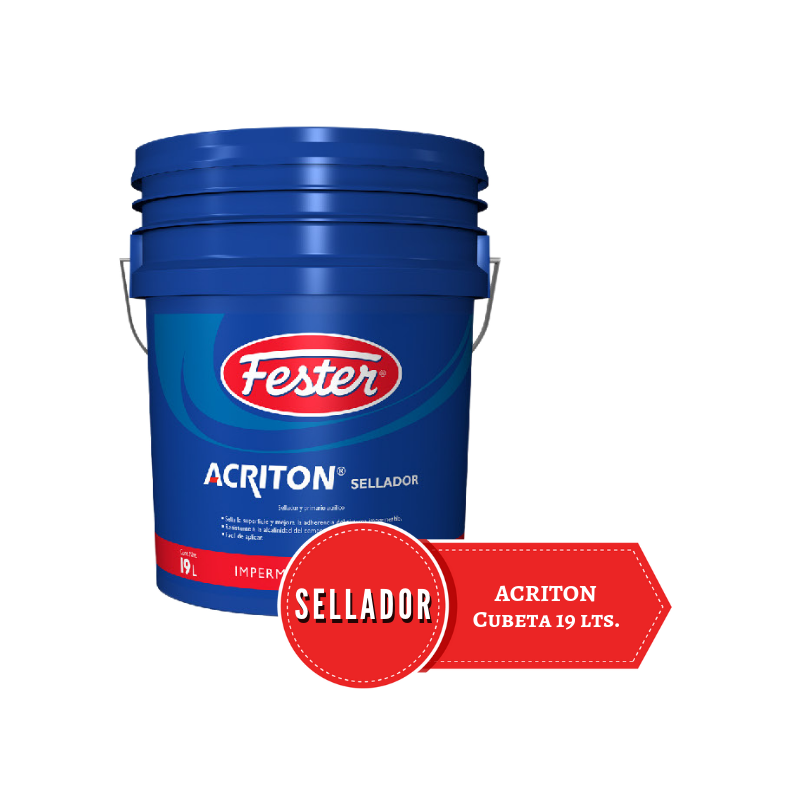 Cubeta azul de 19 lts de Fester Acriton Sellador